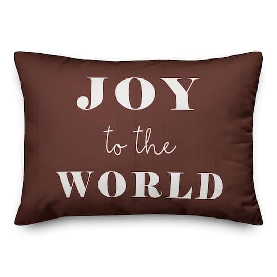 Joy To The World 14x20 Throw Pillow